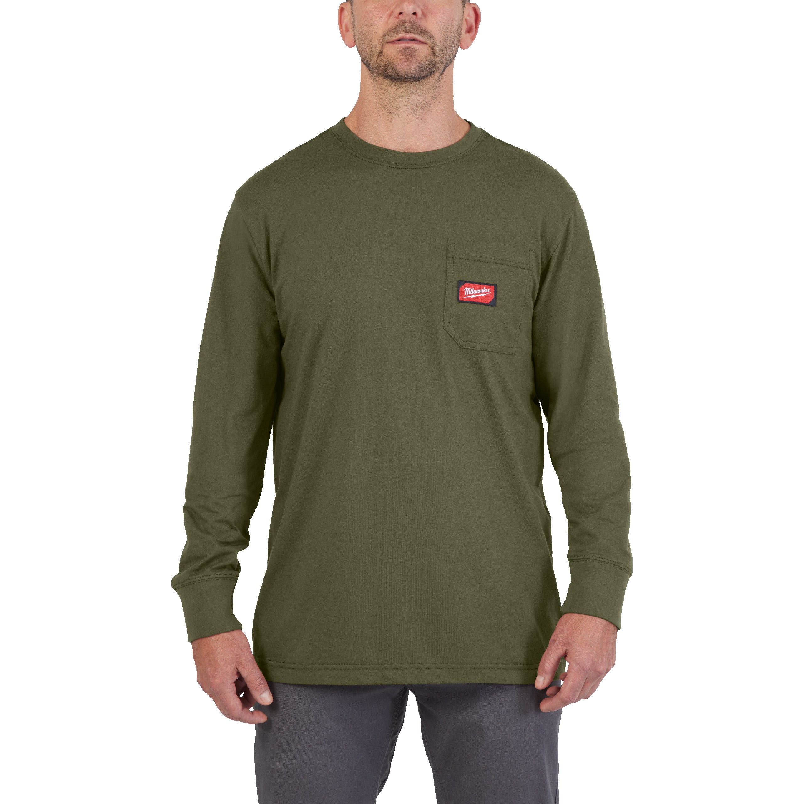 Work T-shirt long sleeve groen XXL - 1 stuk